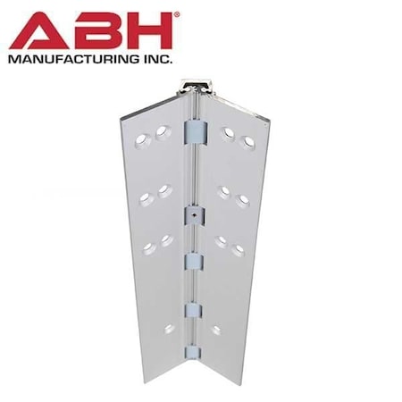 Abh ALUMINUM CONTINUOUS GEARED HINGES Full Mortise Models No Inset Flush Mount Clear 83" ABH-A110HD-C-83-FM